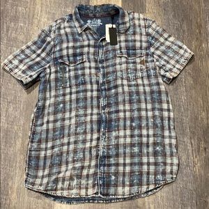 Men’s Buffalo Button Down Plaid Shirt - L, NWT